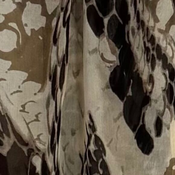 Hale Bob 100% Silk Chiffon Self Tie Blouse Sz XS - Picture 4 of 7